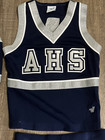 3 Pc High School Cheerleader Uniform Ahs 32 Top 25  Skirt Blue Cheer Costume