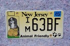 2003 New Jersey Animal Pet Friendly License Plate - Dog Cat