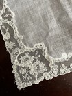 Over 100 Years Old Lace Wedding Hanky With Roses