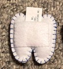 Handmade Tooth Fairy Pillow Adorable White Felt Tooth With Pocket On Back