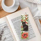 6pcs Cross Stitch Bookmark Kits Cat Stamped Embroidery Bookmarks Beginner Embr