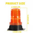 Amber 30led Rotating Strobe Light Rooftop Flash Beacon Emergency Warning 12v-24v