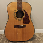 Vintage Fender 6-string Dreadnought Acoustic Guitar Dg21s Nat - Korea