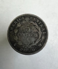1887 Costa Rica 5 Cinco Centavo  Low Mintage   Km  125