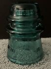 Vintage Hemingray Teal green Glass Insulator No  16 made In Usa