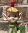 Vintage Christmas Pixie Elf Mcm Ceramic Figurine 1973