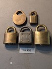 Lot Of 5 Vintage Padlocks  Old Antique Lock Lot  55