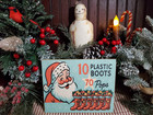 Old Store Shabby Vintage Retro Rosbro Style Christmas Santa Boots Candy Sign