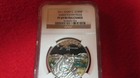 2011 Ivory Coast Africa Silver Proof 1000 Fr Sabre Tooth Tiger Smilodon Ngc Pr69