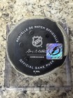 Tampa Bay Lightning Game Used Goal Scored Puck Steven Stamkos 2021-22 Season