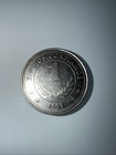 1997 Nicaragua 1 Cordoba Km 89 Triangle Coat Of Arms Mountains Steel Coin