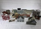 Lot Of 18 Vintage Cats Meow Village Pieces Retired Ohio Amish Tobacco Sc Signed