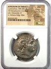 Thrace Lysimachus Ar Tetradrachm Lysimachos Coin 305-281 Bc - Certified Ngc Au