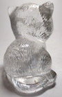 Vintage 1970s Goebel Glass Cat Figurine Collectible Art    Germany    3 5 