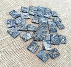 Anglo Saxon Rune Set Viking Runes Of Labradorite With Linen Bag 33 Runestones
