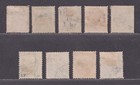 Iceland 10 28 Used 1876-1898 Crown   Numeral Issues 9 Different Scv  295 90