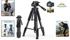 Travel-friendly Tripod For Smartphones And Cameras With Bluetooth Remote Access