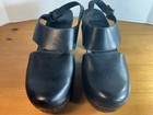 Dansko Riley Womens Size 41  us 10 5-11  Black Leather Mule Clog Sandal Shoes