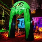 Comin 10 Ft Halloween Inflatables Archway Outdoor Decorations Green  Black