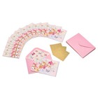 Papyrus Blank Cards With Envelopes  Blossoms 12-count  Scattered Blossoms
