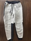 Nike Tech Fleece Tracksuit Youth Small Gray Black Full Zip Hoodie Joggers Set