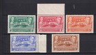 Barbados  202-6 1939 Tercentenary Vfnh