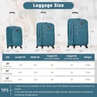 Merax Suitcase Set Softside 3-piece Luggage With Tsa Lock Spinner Wheels - Blue