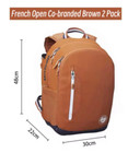 Wilson French Open Tennis Bag Backpack Holds 2 Tennis Rackets-brand New