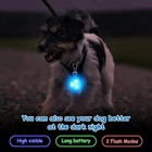 Led Dog Cat Collar Light Night Safety Pendant Waterproof Pet Tag