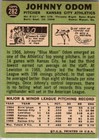 1967 -johnny Odom- Topps Autograph signed auto Baseball Card  282 Athletics