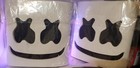 2x Dj Marshmello Rainbow Led Mask Eva Foam Helmet Edc Halloween Costume Lot