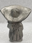 Degrazia Pewter Figure Signed Hard To Find 
