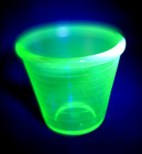Vtg  D b Uranium Glass 4 Cup Measuring Cup   A j Hand Mixer