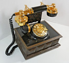 Vintage Deco-tel French Style Telephone Retro Victorian Rotary Dial Tested A 