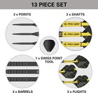  Bolide Void 90  Tungsten Dart Set  Steel Tip Swiss Point Darts   21g 22g 23g 24