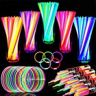 500 Pack Ultra Bright Glow Sticks - 8  Glow In The Dark Necklaces   Bracelets  1