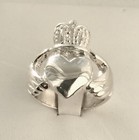 925 Solid Sterling Silver Irish Claddagh Friendship Ring Men   s Women   s Size 6-10