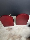 Vintage Russ Berrie Bookends  Buffalo  bear Uk