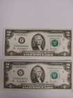 2013 Two Dollar Bills  f atlanta Federal Reserve Note crisp lot Of 2 Sequential