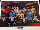Signed Photo Star Trek Cast By 7 W  Shatner  Nimoy  Kelley   Rare  8x10 Auto Psa