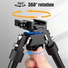 Adjustable 6  -9  Bipod Quick Detach Hunting Rifle Mount For 20mm Picatinny Rail