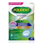 Polident Denture Cleaner 60 Tabs   Whitening Overnight Soak For Retainers   Mout