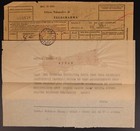 Eritrea 1951 Sg E19   E24 On Italian Telegram Reeceipt Postmarked Asmara