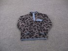 Patagonia Jacket Boys M 10 Gray Aztec Fleece Snap T Fleece Outdoors Hiking 65572