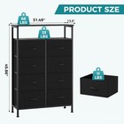 Fabric Bedroom Dresser With 8 Drawers