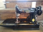 Vintage 1947  Singer Featherweight Model 221   Ah Series Sewing Machine   Case