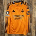 Real Madrid 2024-25 Away Long Sleeve Soccer Jersey Valverde  8 Adidas Men   s M
