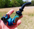 Galaxy Mantra Glass Tobacco Bent Billiard Sherlock Pipe