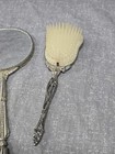 Vintage Gold Hair Brush   Mirror Vanity Set Antique