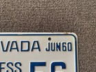 Rare Nos 1960 Nevada Horseless Carriage License Plate Unused Original   56 